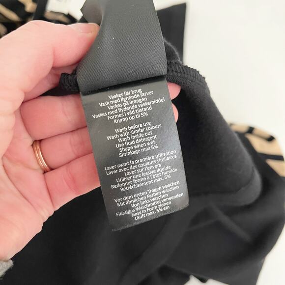 Masai Copenhagen Travertine Colorblock Stripe Nenala Cotton Shift Dress Size L - Picture 9 of 9